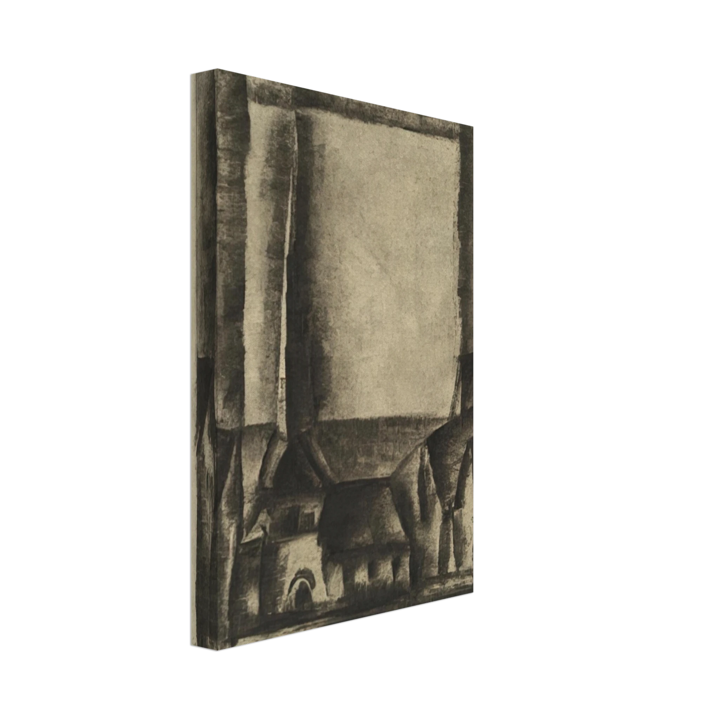 Lyonel Feininger - GELMERODA V 1916 Canvas - 70x100 cm / 28x40 inches-canvas