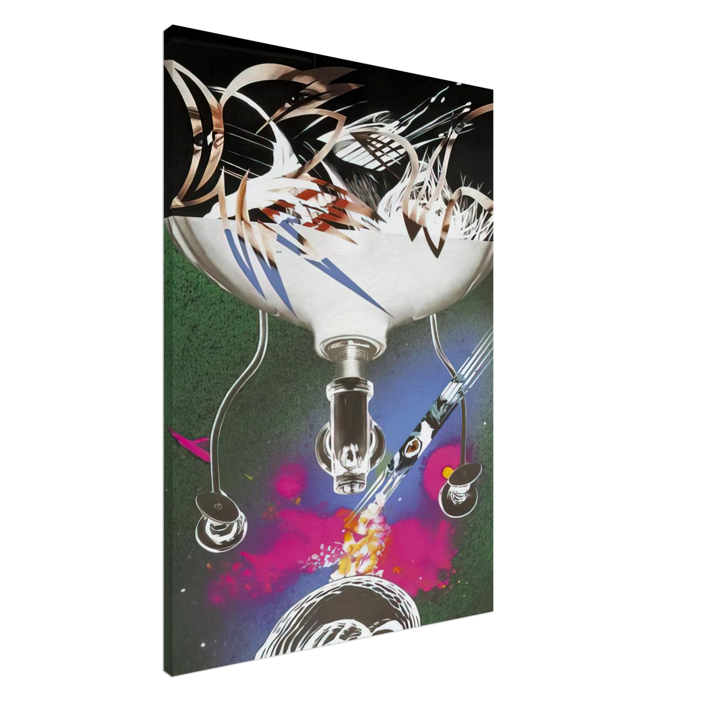 James Rosenquist - Where the Water Goes Canvas - 20x30 cm / 8x12 inches-canvas