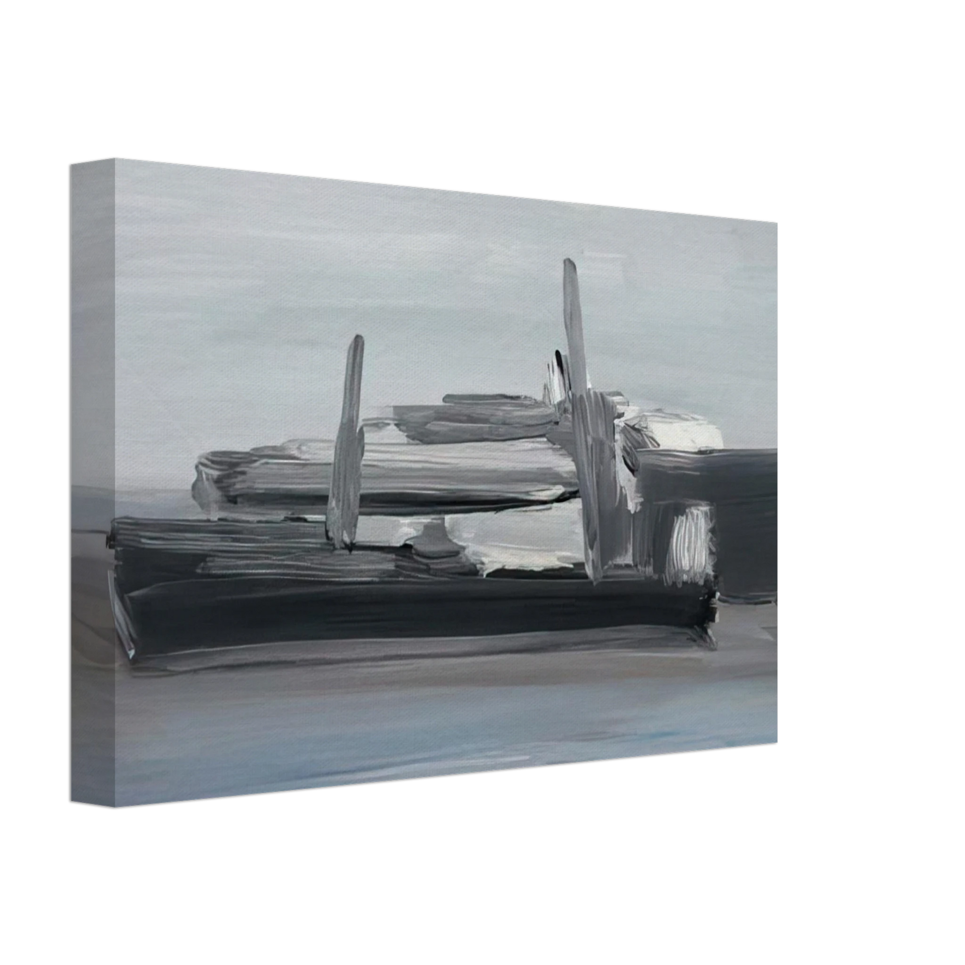 Nicolas de Stael - Marine - Lyrical Abstraction Canvas - 40x60 cm / 16x24 inches-canvas