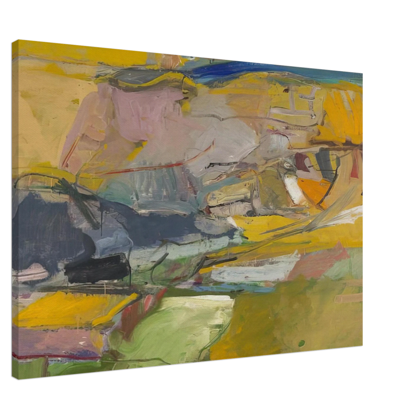 Richard Diebenkorn - Berkeley #57 Canvas - 20x30 cm / 8x12 inches-canvas