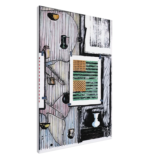 Jasper Johns - VENTRILOQUIST ULAE 235 Canvas - 20x30 cm / 8x12 inches-canvas