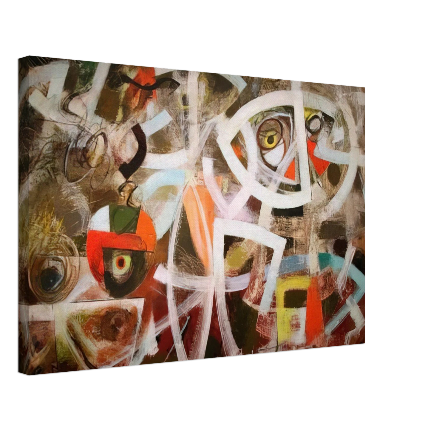 Bradley Walker Tomlin - Maneuver for Position - 1947 Canvas - 70x100 cm / 28x40 inches-canvas