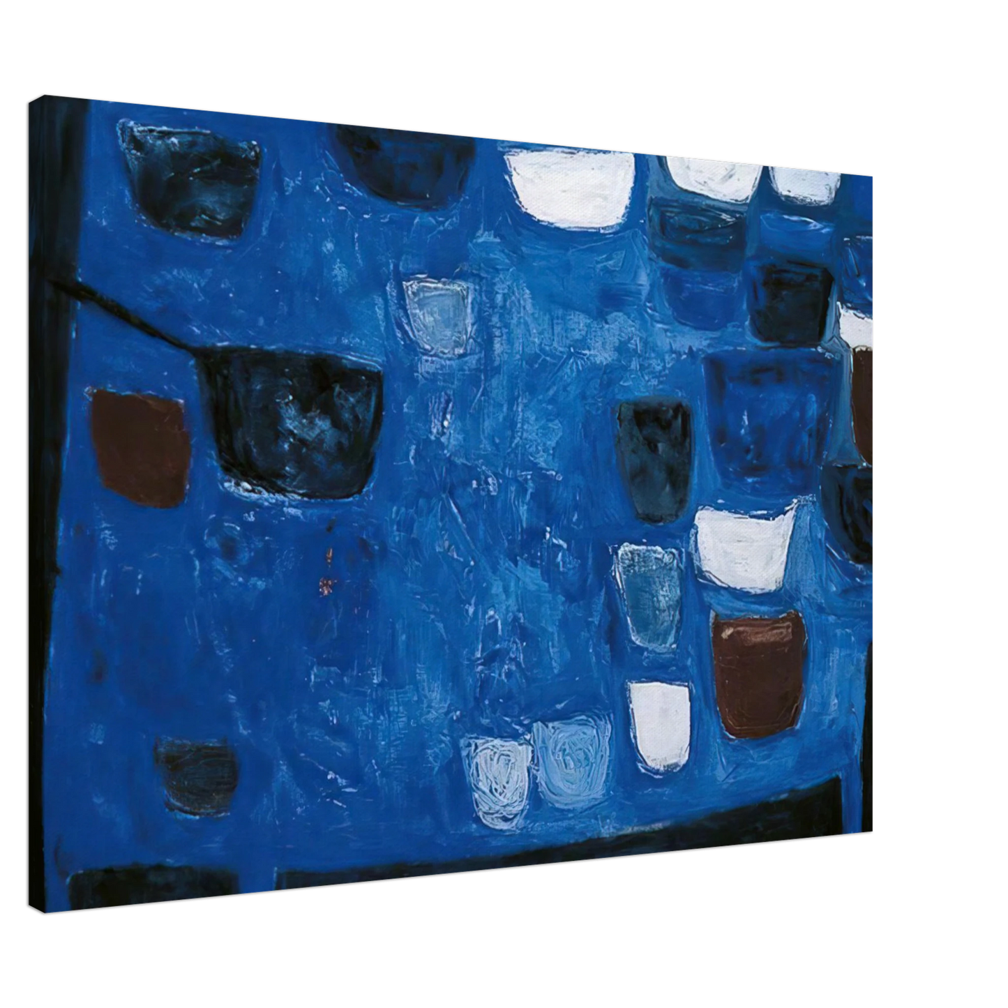 William Scott - Blue Still Life - 1957 Canvas - 20x30 cm / 8x12 inches-canvas