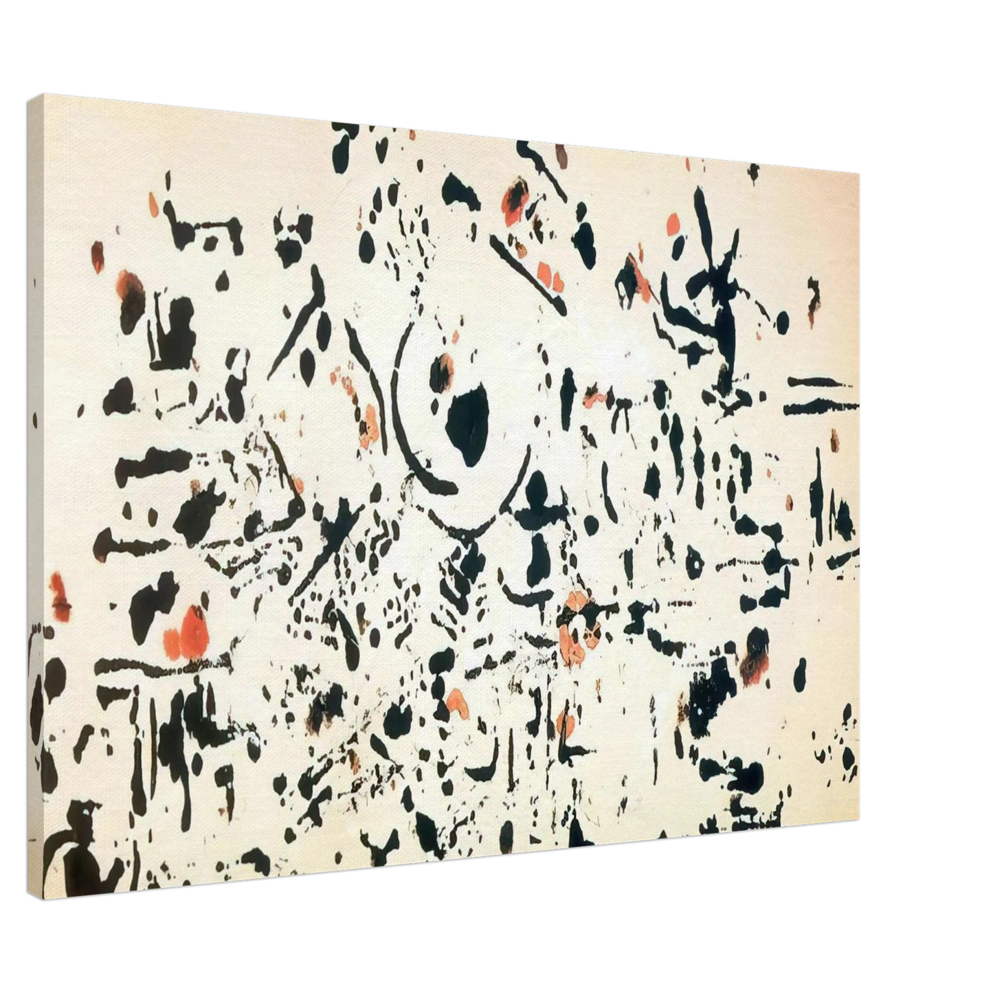 Jackson Pollock - UNTITLED 1951 Canvas - 20x30 cm / 8x12 inches-canvas