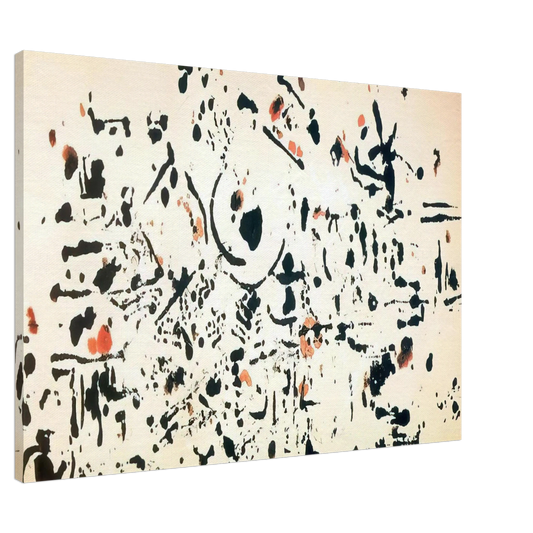 Jackson Pollock - UNTITLED 1951 Canvas - 20x30 cm / 8x12 inches-canvas