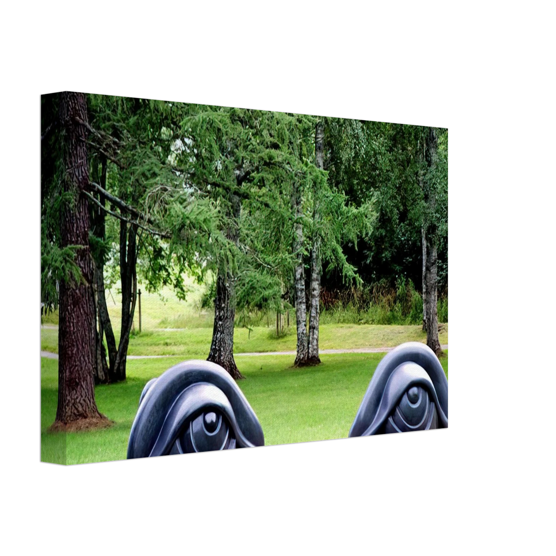 Louise Bourgeois - EYE BENCHES II 1997 Canvas - 40x60 cm / 16x24 inches-canvas