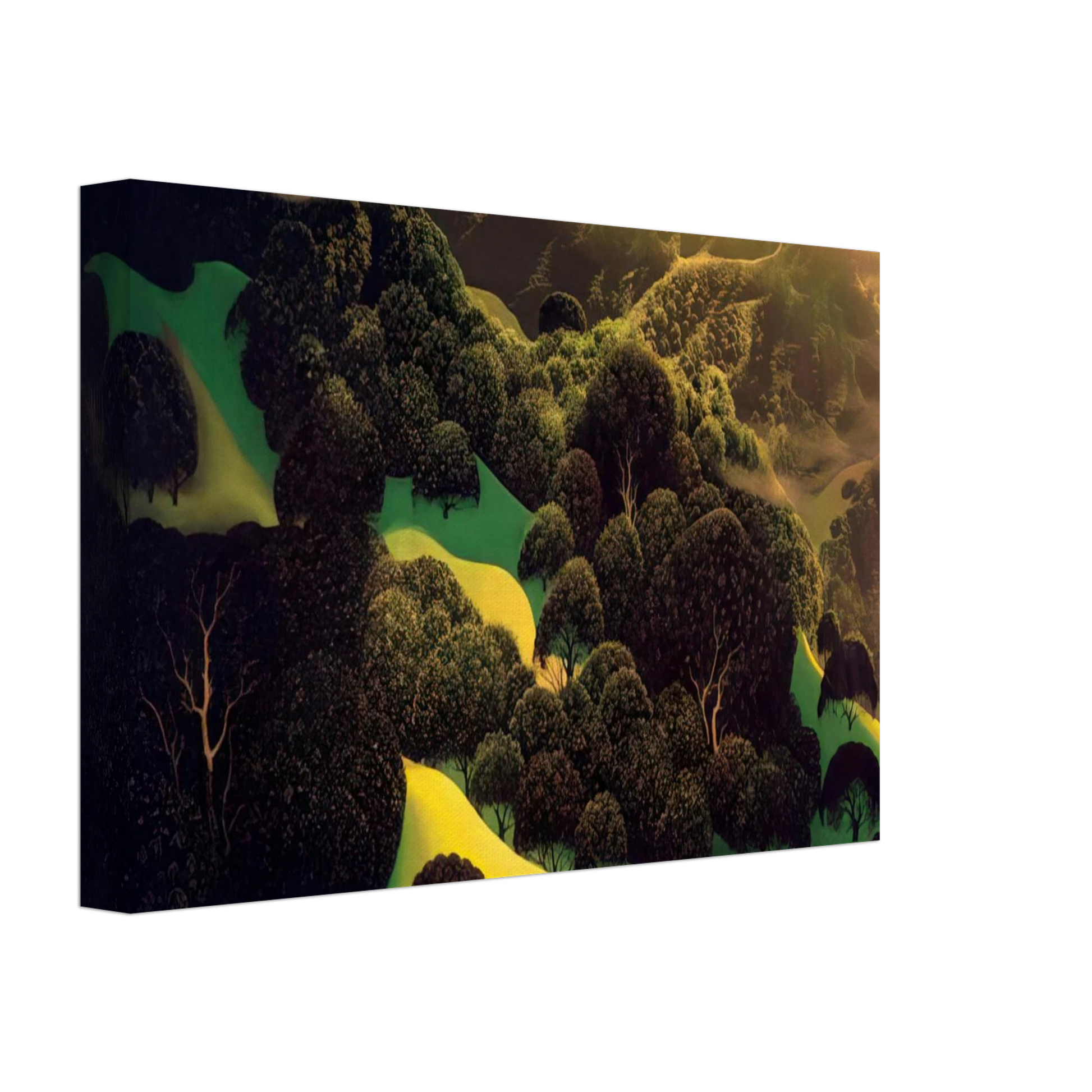 Eyvind Earle - Deep Wilderness Canvas - 70x100 cm / 28x40 inches-canvas