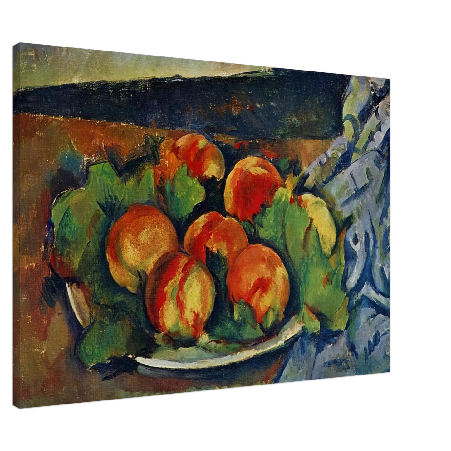 Paul Cezanne - Dish of Peaches Canvas - 20x30 cm / 8x12 inches-canvas
