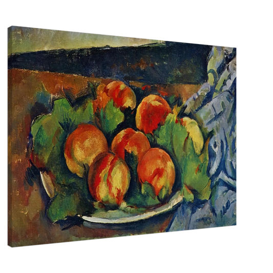 Paul Cezanne - Dish of Peaches Canvas - 20x30 cm / 8x12 inches-canvas