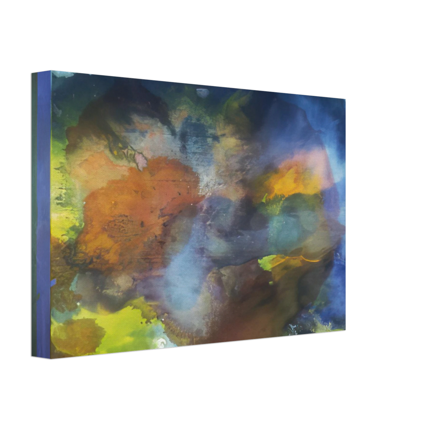 Ronnie Landfield - Ocean Unconscious - 1985 Canvas - 40x60 cm / 16x24 inches-canvas