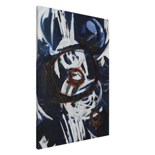 Ernst Wilhelm Nay - Crescendo - 1963 Canvas - 20x30 cm / 8x12 inches-canvas