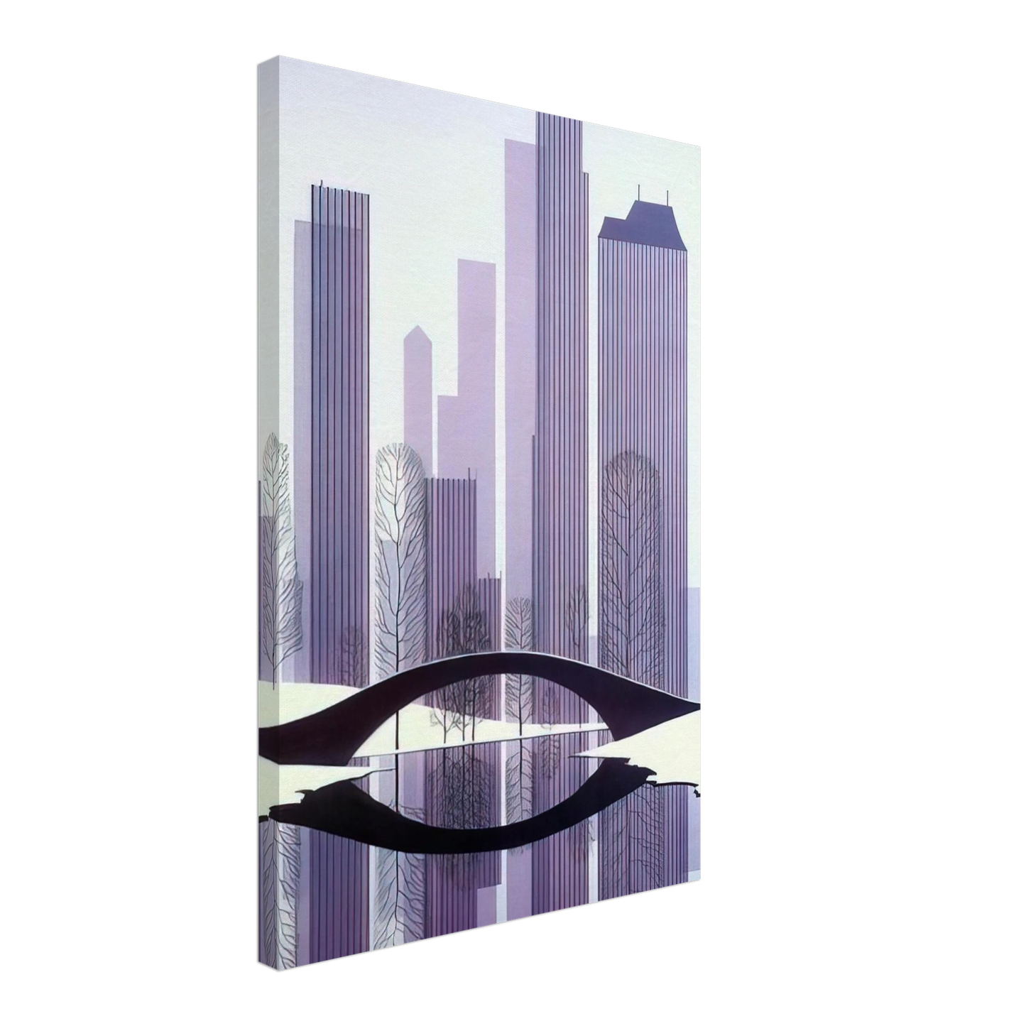 Eyvind Earle - Central Park Canvas - 70x100 cm / 28x40 inches-canvas