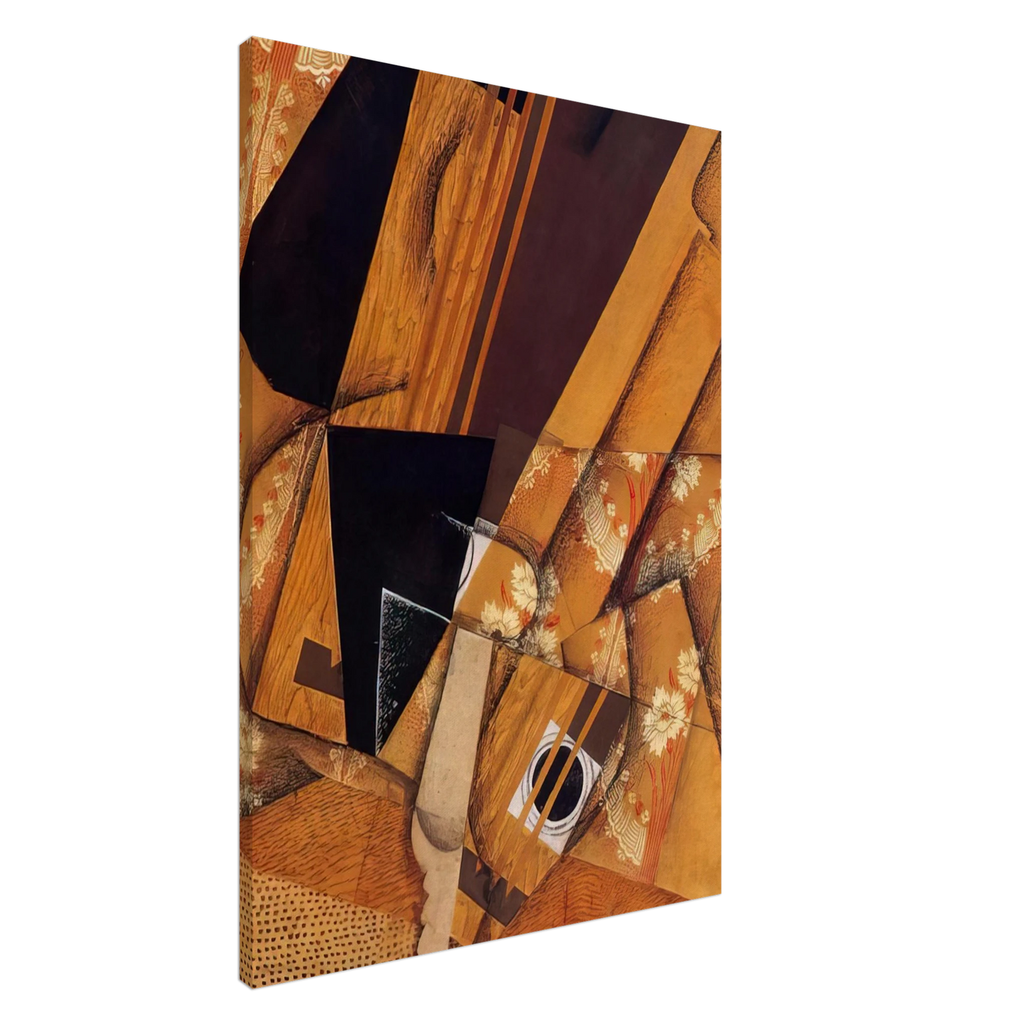 Juan Gris - GUITAR AND GLASS 1914 Canvas - 20x30 cm / 8x12 inches-canvas