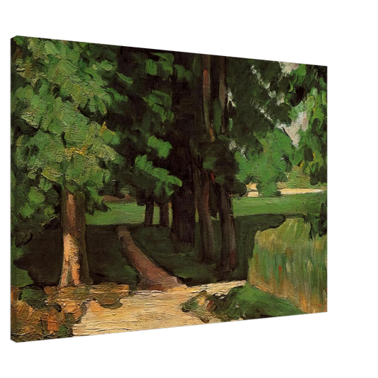 Paul Cezanne - Lane of Chestnut Trees at the Jas de Bouffan Canvas - 20x30 cm / 8x12 inches-canvas