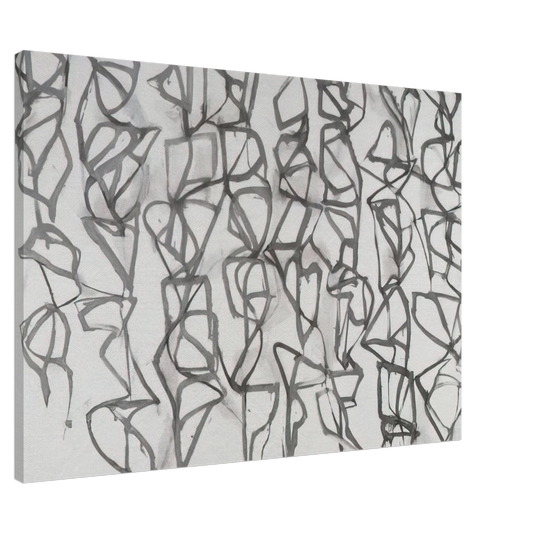 Brice Marden - Cold Mountain I Path - 1989 Canvas - 20x30 cm / 8x12 inches-canvas