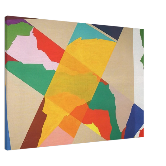 Piero Dorazio - In Croce III - 1969 Canvas - 20x30 cm / 8x12 inches-canvas