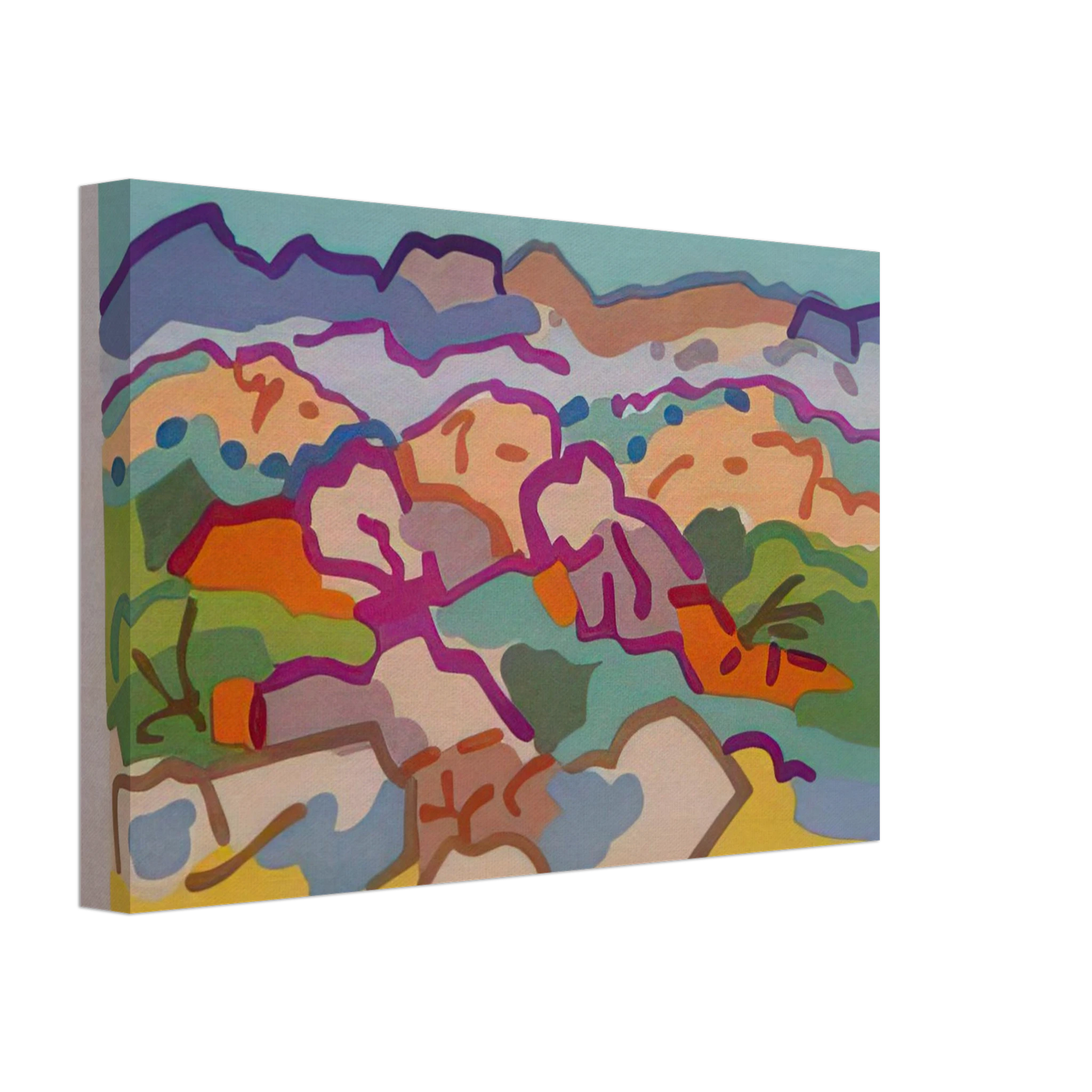 Charles Lapicque - Campagne grecque - 1964 Canvas - 70x100 cm / 28x40 inches-canvas