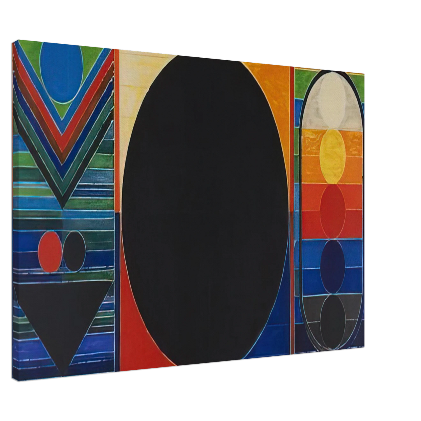 S. H. Raza - Composition Geometrique - 2007 Canvas - 20x30 cm / 8x12 inches-canvas