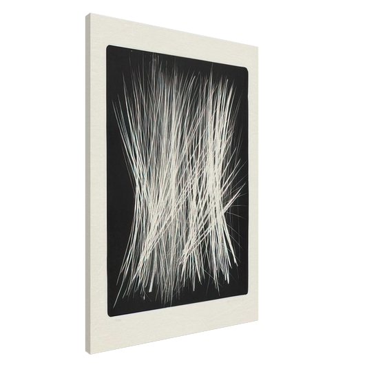 Hans Hartung - Untitled L 102 - 1963 Canvas - 20x30 cm / 8x12 inches-canvas