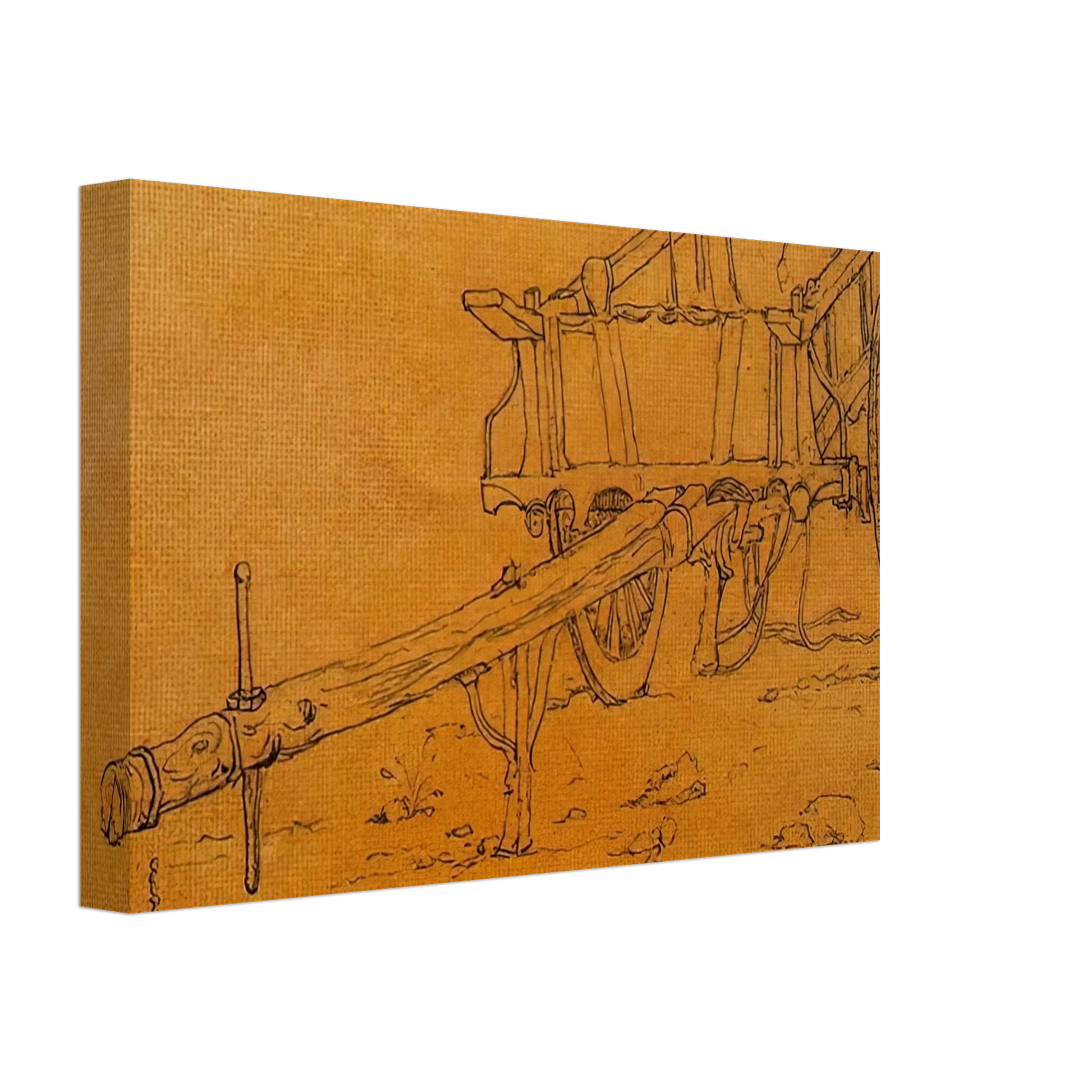 Giorgio de Chirico - THE CHARIOT Canvas - 40x60 cm / 16x24 inches-canvas