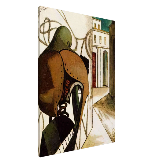 Giorgio de Chirico - THE VEXATIONS OF THE THINKER 1915 Canvas - 20x30 cm / 8x12 inches-canvas