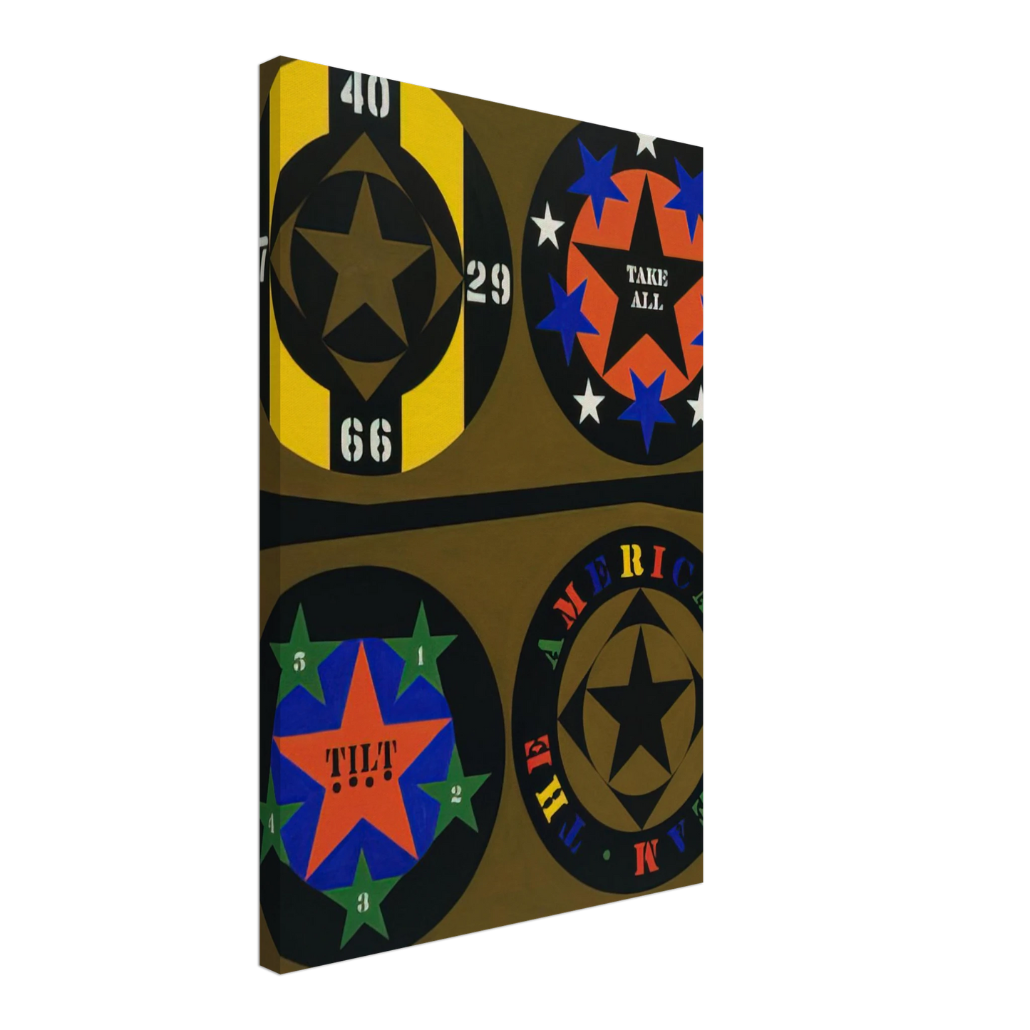 Robert Indiana - The American Dream, I Canvas - 70x100 cm / 28x40 inches-canvas