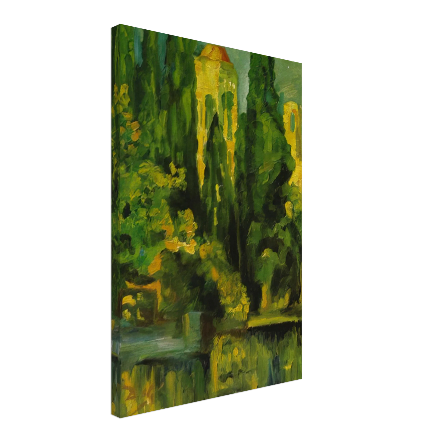 Salvador Dali - VILABERTRIN CHURCH TOWER 1919 Canvas - 40x60 cm / 16x24 inches-canvas