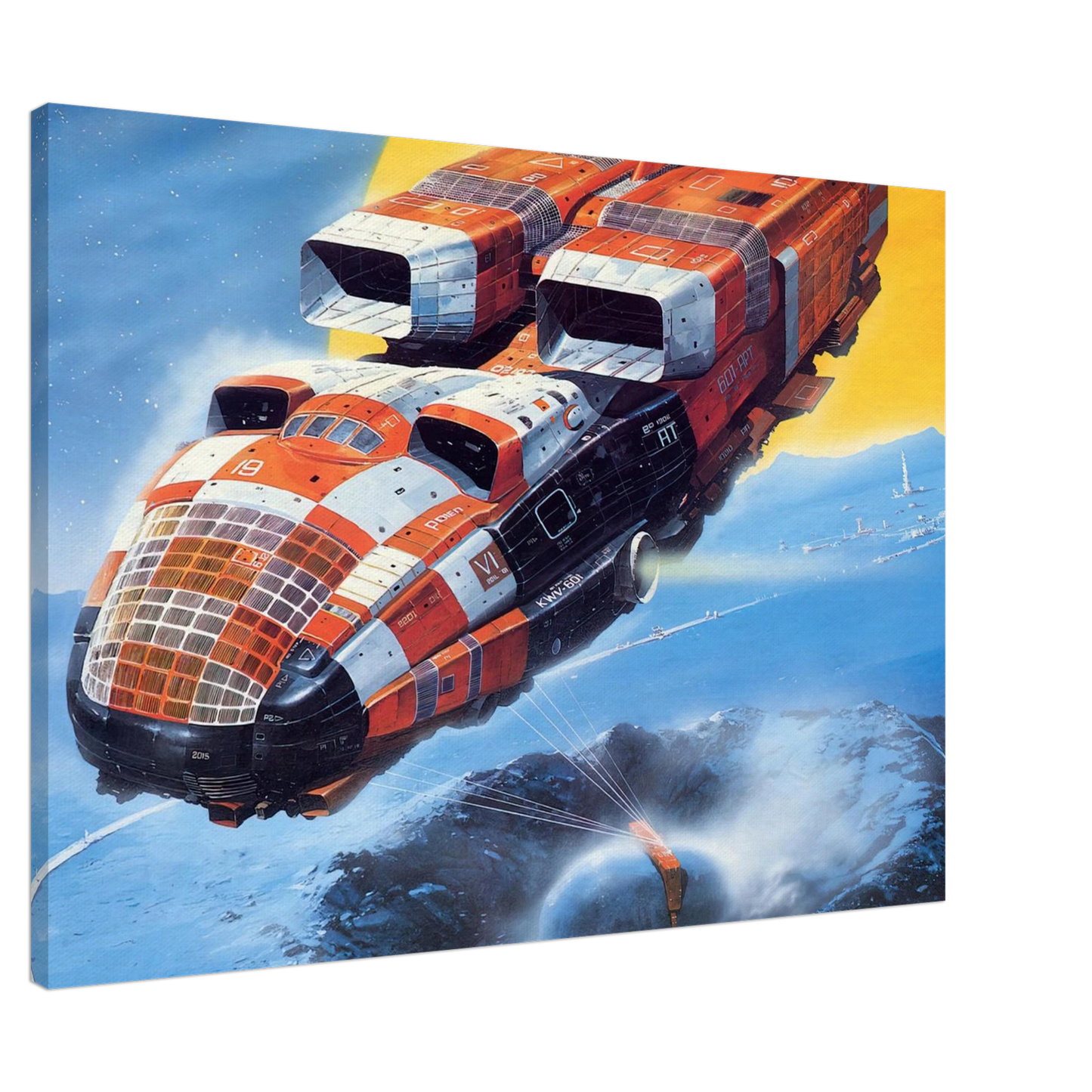 Chris Foss - Chris Foss Canvas - 20x30 cm / 8x12 inches-canvas
