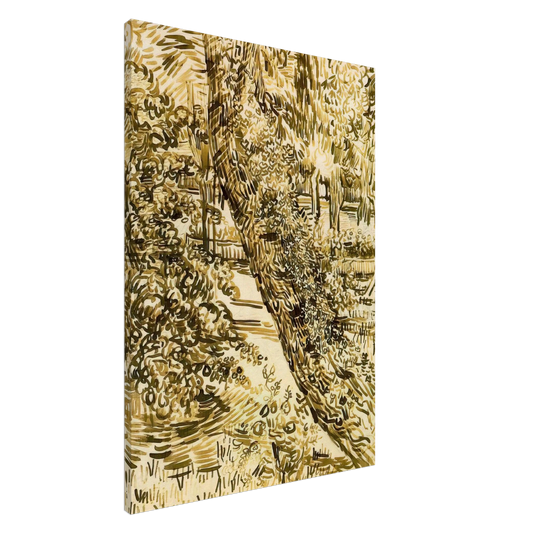 Vincent van Gogh - Tree with Ivy in the Asylum Garden Canvas - 20x30 cm / 8x12 inches-canvas