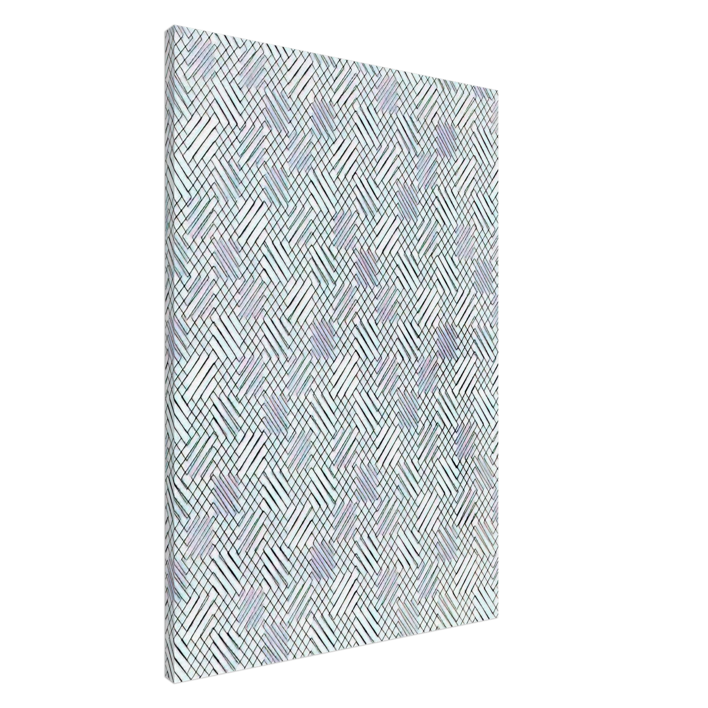 Francois Morellet - Untitled Diagonals - 1970 Canvas - 20x30 cm / 8x12 inches-canvas