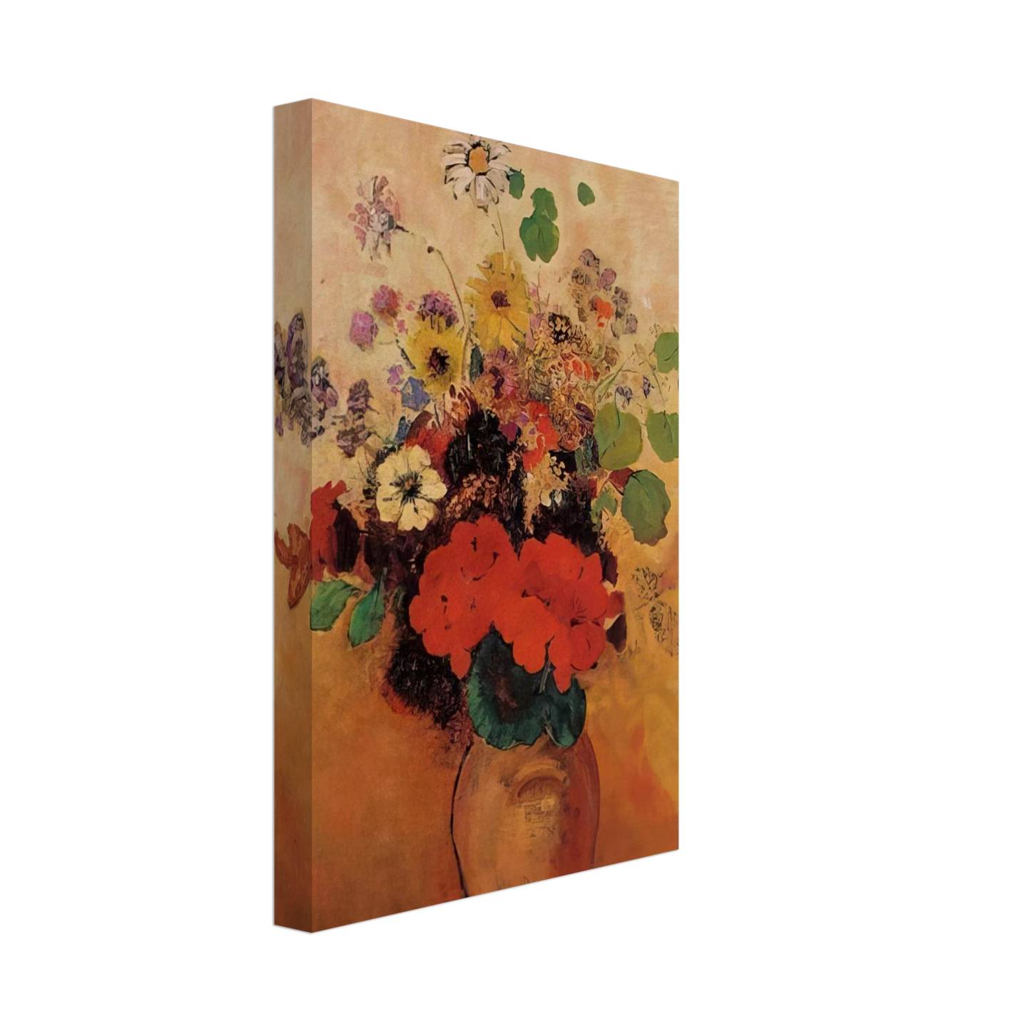 Odilon Redon - VASE OF FLOWERS 5 Canvas - 40x60 cm / 16x24 inches-canvas