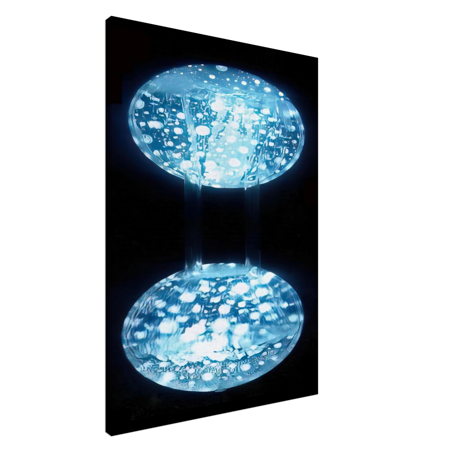 Gyula Kosice - Relieve Agua Comunicante - Kinetic Art Canvas - 20x30 cm / 8x12 inches-canvas