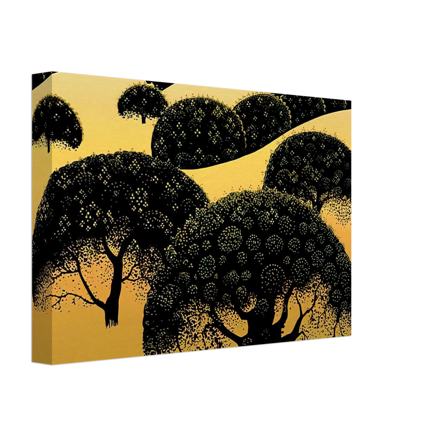 Eyvind Earle - Santa Ynez Oaks Canvas - 70x100 cm / 28x40 inches-canvas
