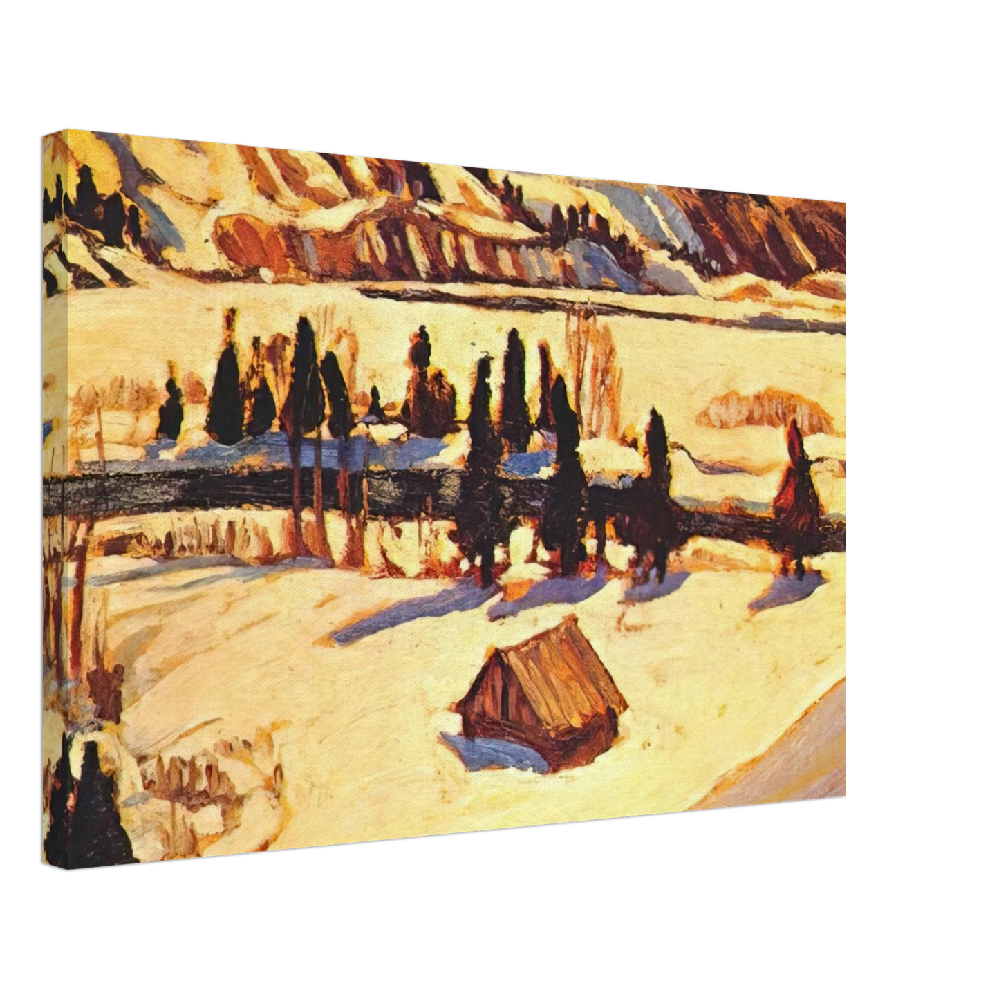 A.Y. Jackson - River St. Urbain - 1930 Canvas - 40x60 cm / 16x24 inches-canvas