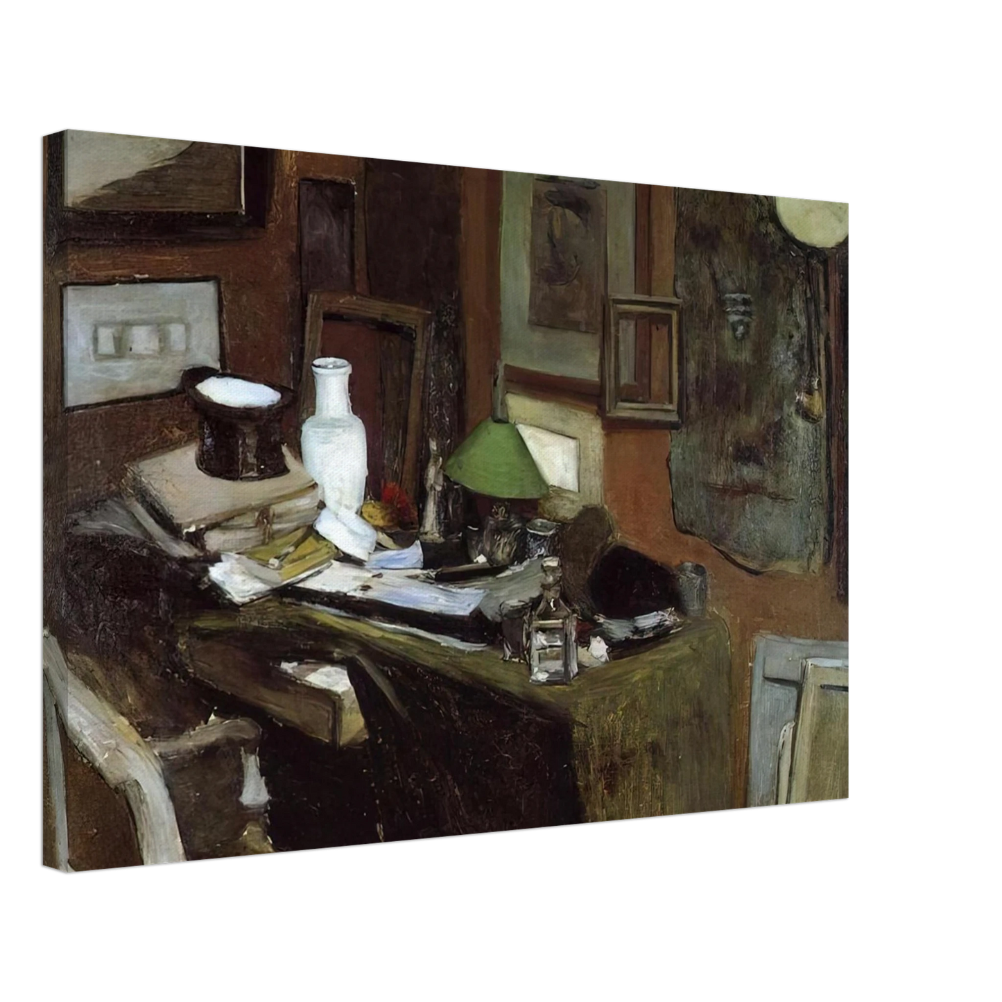 Henri Matisse - INTERIOR WITH A TOP HAT 1896 Canvas - 70x100 cm / 28x40 inches-canvas