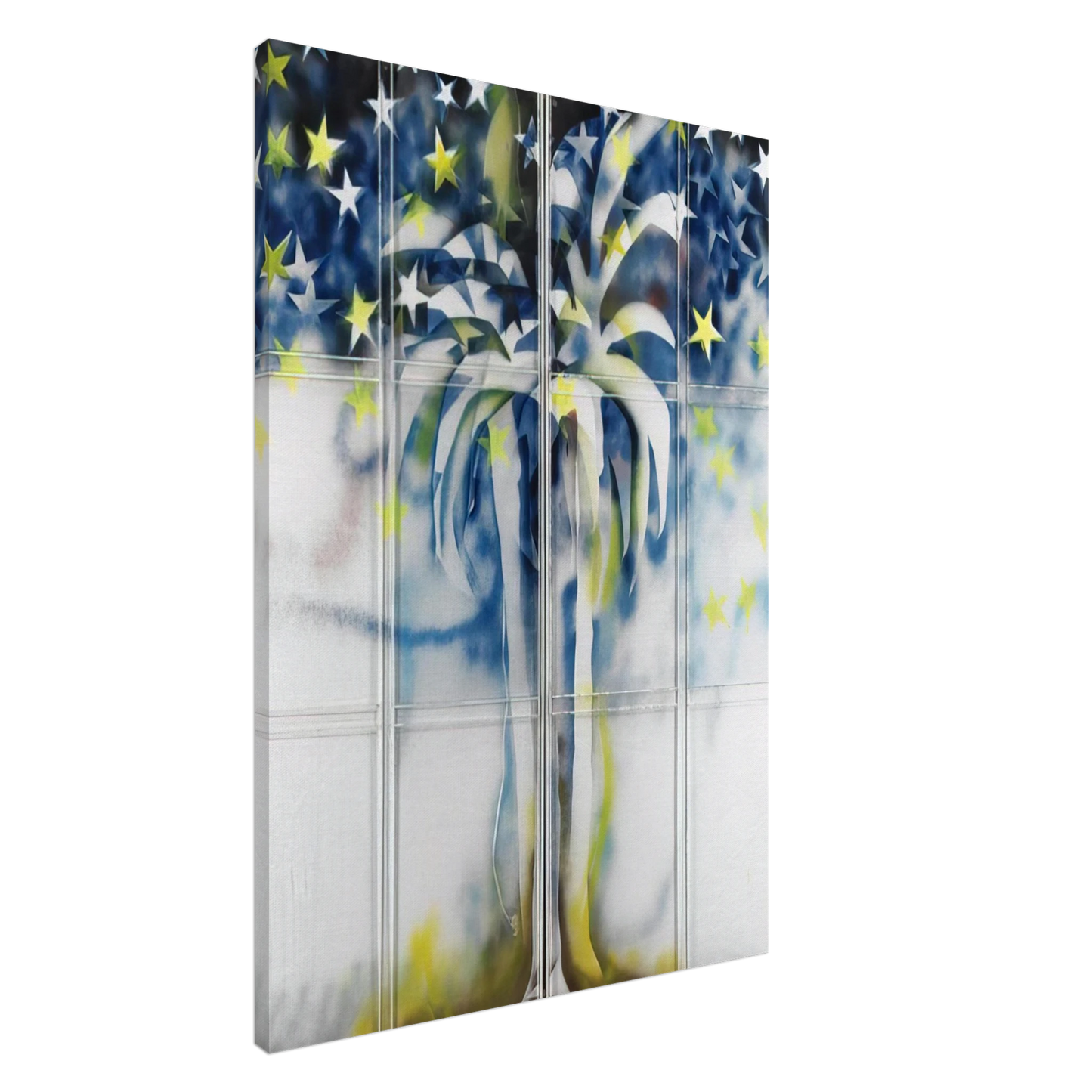 Mario Schifano - Tutte stelle  particolare dell'oasi - 1967 Canvas - 20x30 cm / 8x12 inches-canvas