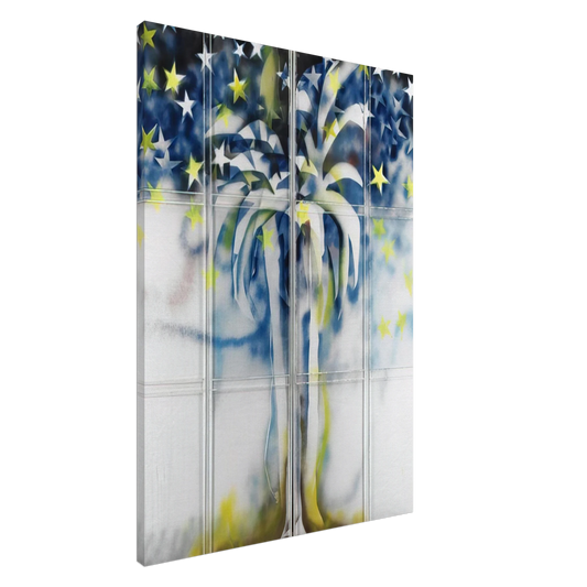 Mario Schifano - Tutte stelle  particolare dell'oasi - 1967 Canvas - 20x30 cm / 8x12 inches-canvas