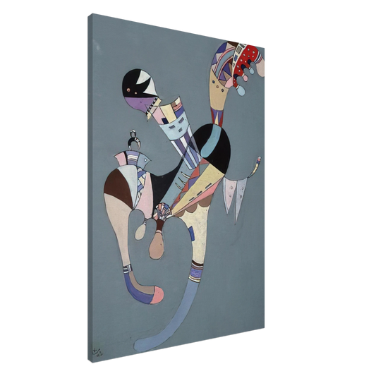 Wassily Kandinsky - A FLOATING FIGURE 1942 Canvas - 20x30 cm / 8x12 inches-canvas