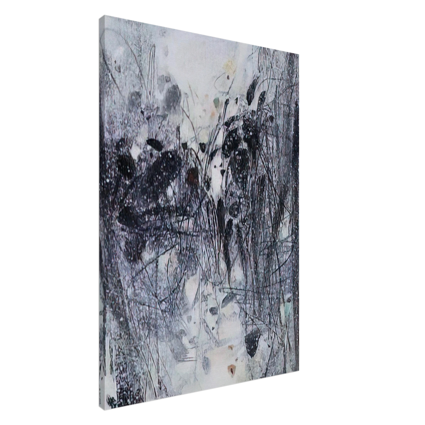 Chu teh Chun - EVOCATION BLEUE 1989 Canvas - 20x30 cm / 8x12 inches-canvas