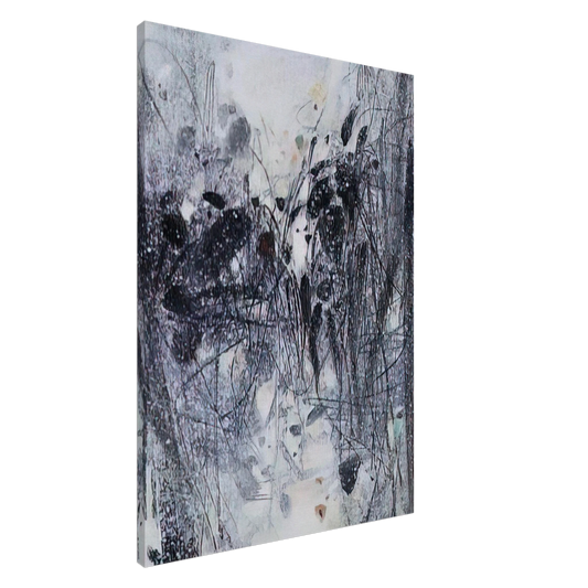 Chu teh Chun - EVOCATION BLEUE 1989 Canvas - 20x30 cm / 8x12 inches-canvas