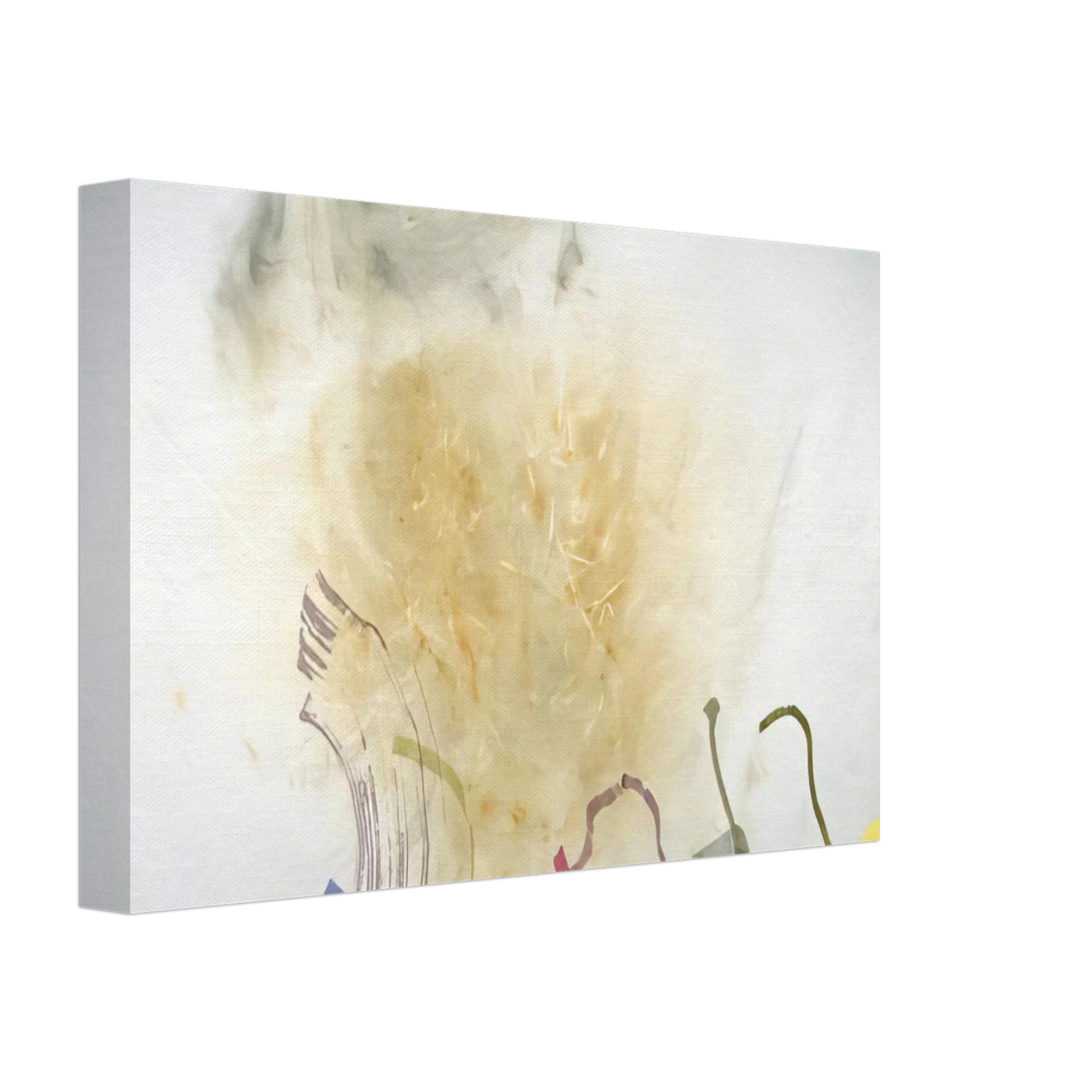 John Cage - River Rocks and Smoke, #1, 41190 - 1990 Canvas - 40x60 cm / 16x24 inches-canvas