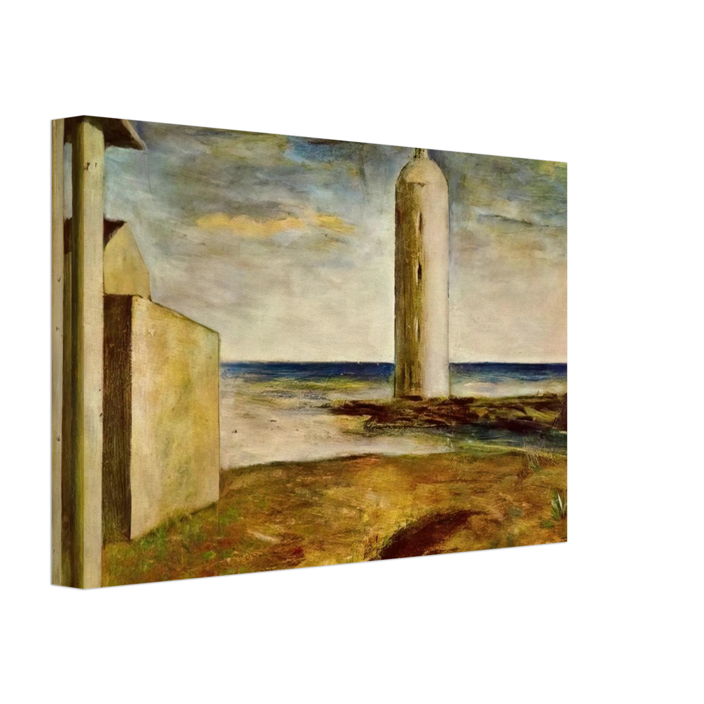 Carlo Carra - EL FARO 1928 Canvas - 40x60 cm / 16x24 inches-canvas