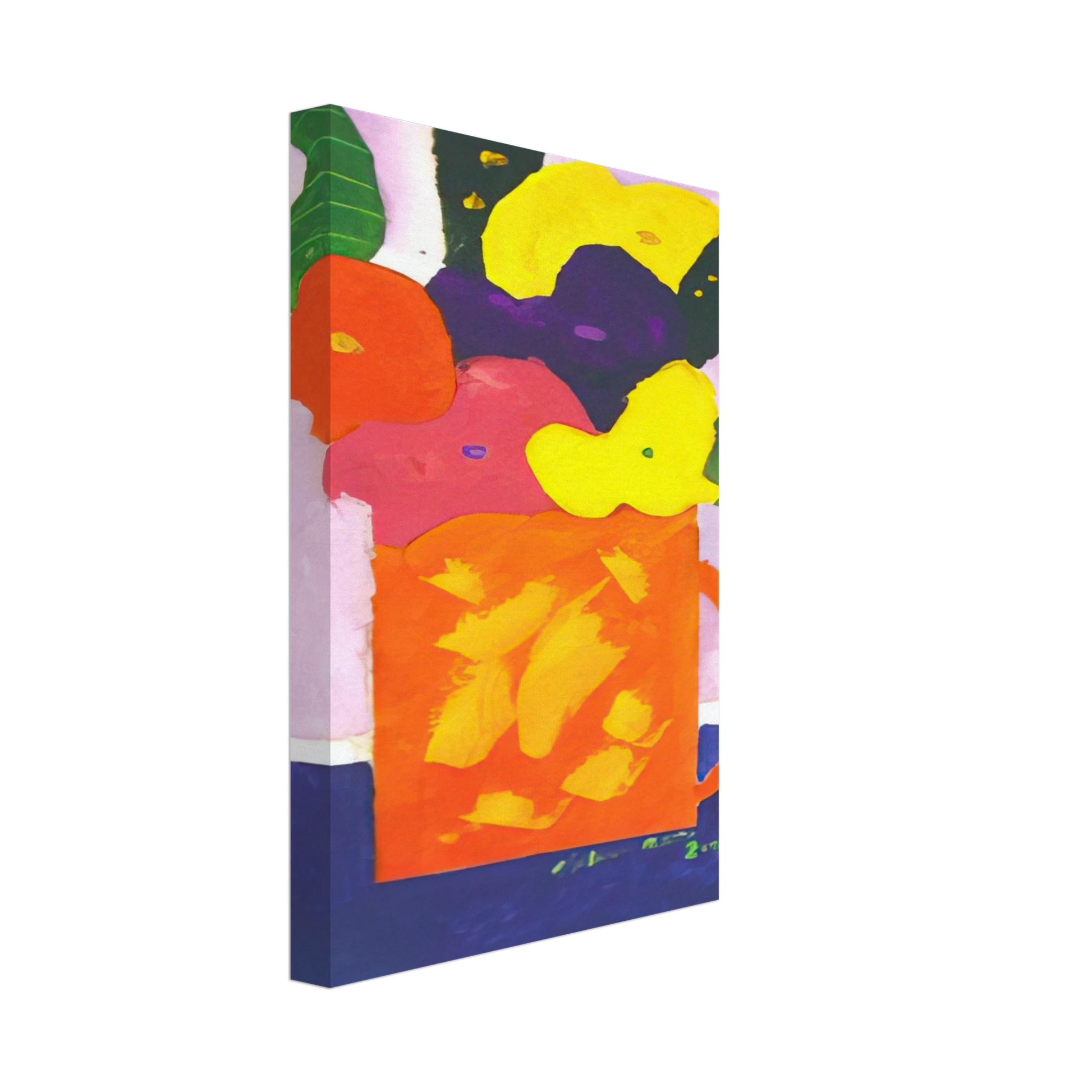 Aldemir Martins - Jar With Flowers - 2001 Canvas - 70x100 cm / 28x40 inches-canvas