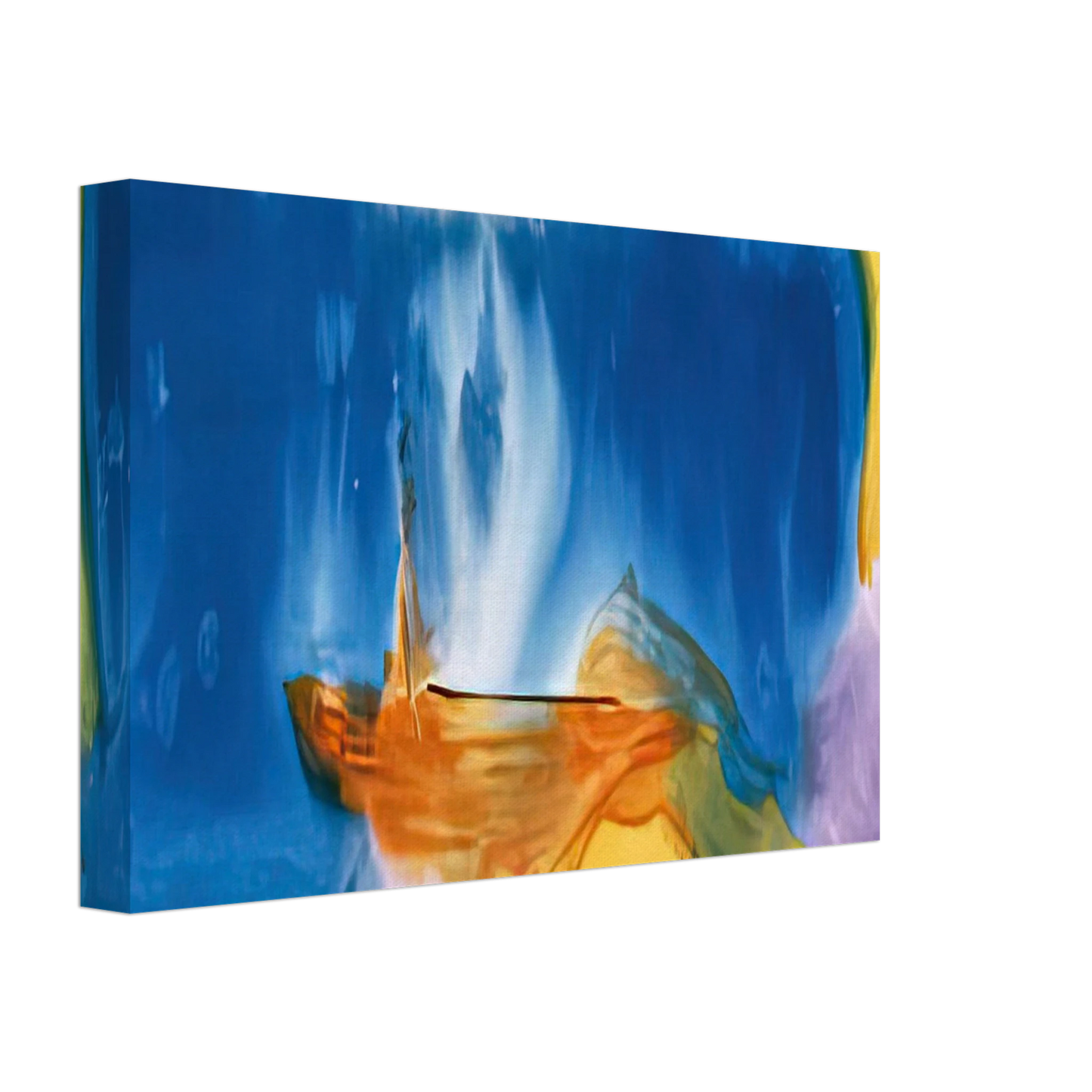 Helen Frankenthaler - Moveable Blue, 1973- Canvas - 40x60 cm / 16x24 inches-canvas