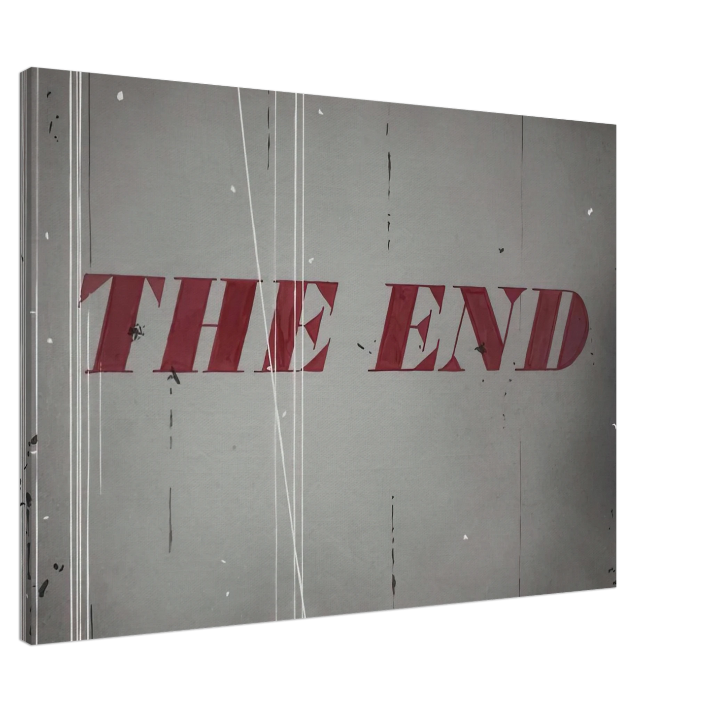Edward Ruscha - THE END 1997 Canvas - 20x30 cm / 8x12 inches-canvas