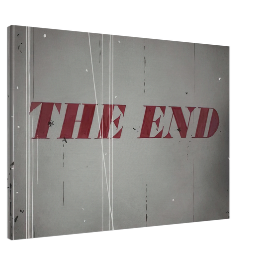 Edward Ruscha - THE END 1997 Canvas - 20x30 cm / 8x12 inches-canvas