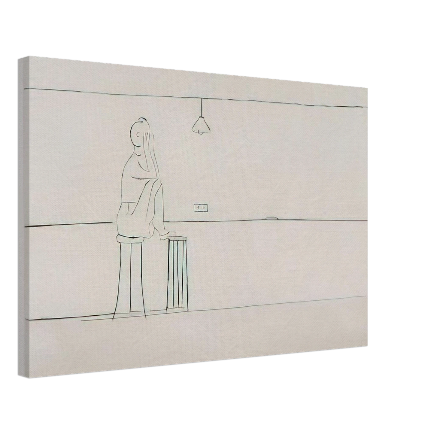 Louise Bourgeois - EMPTY NEST 1994 Canvas - 70x100 cm / 28x40 inches-canvas