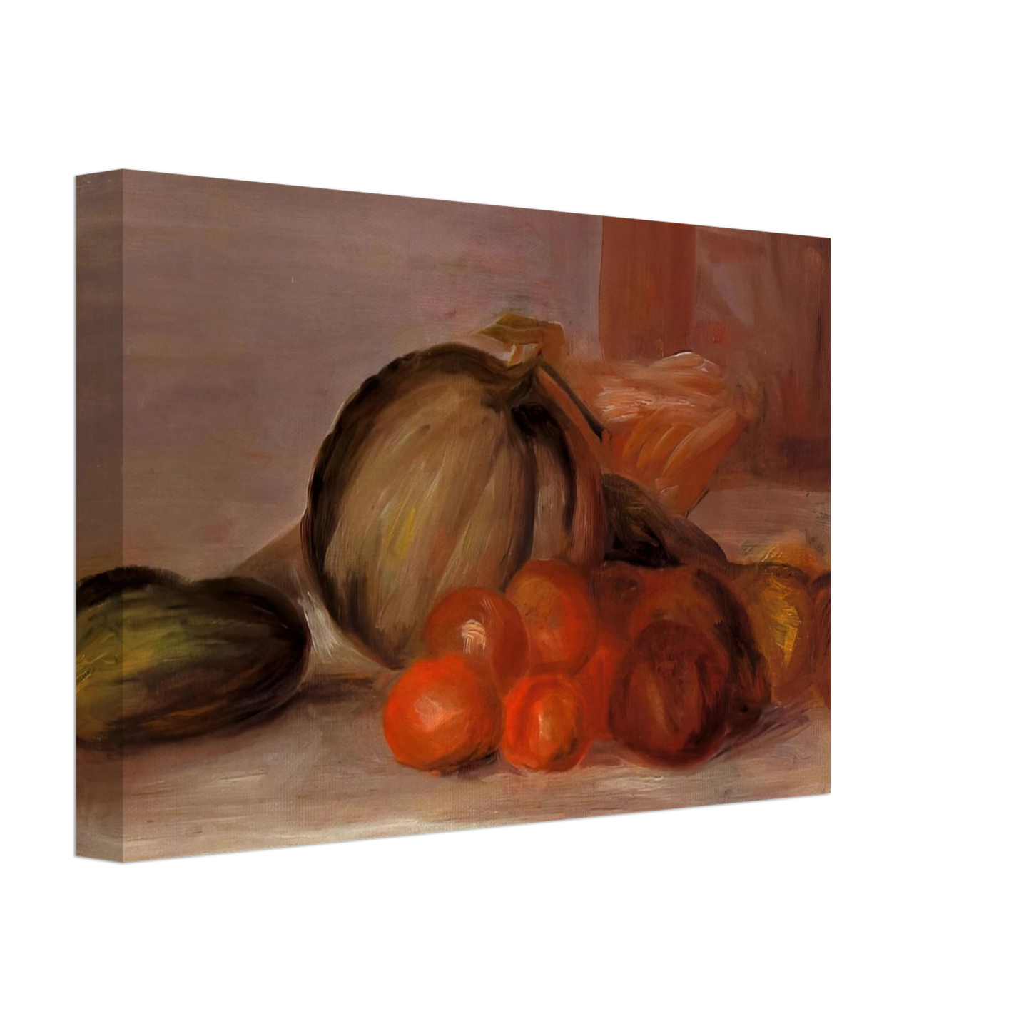Pierre-Auguste Renoir - Still Life with Melon Canvas - 70x100 cm / 28x40 inches-canvas