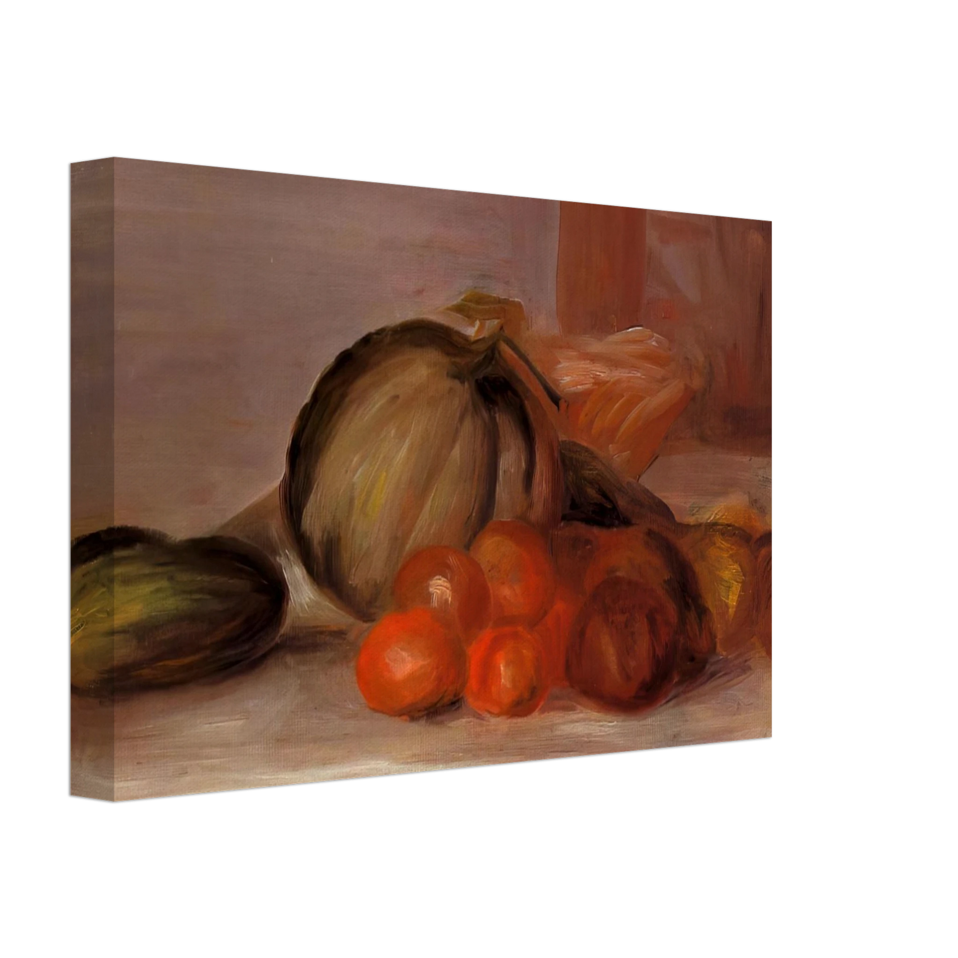 Pierre-Auguste Renoir - Still Life with Melon Canvas - 70x100 cm / 28x40 inches-canvas