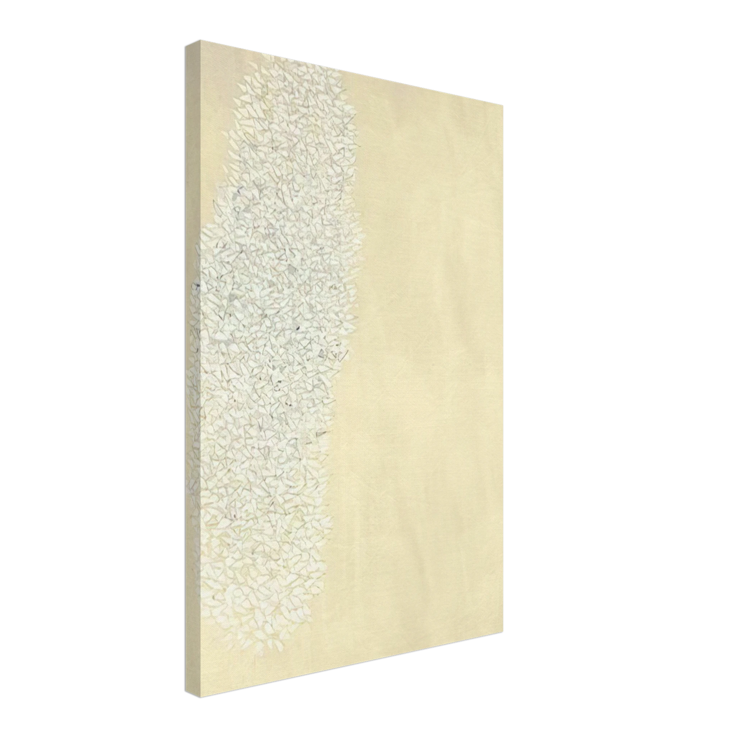Robert Goodnough - Light Gray - Tan - 1978 Canvas - 40x60 cm / 16x24 inches-canvas